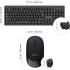 Philips MK324 Wireless Keyboard and Mouse Combo | Ambidextrous, Low-Profile | Adjustable DPI Mouse, Full-Sized Keyboard, | Plug and Play for Windows, Laptop, PC or Notebook